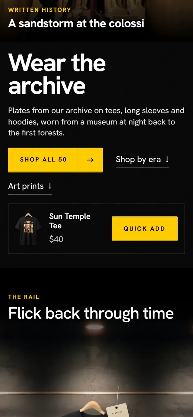 The rail on a phone