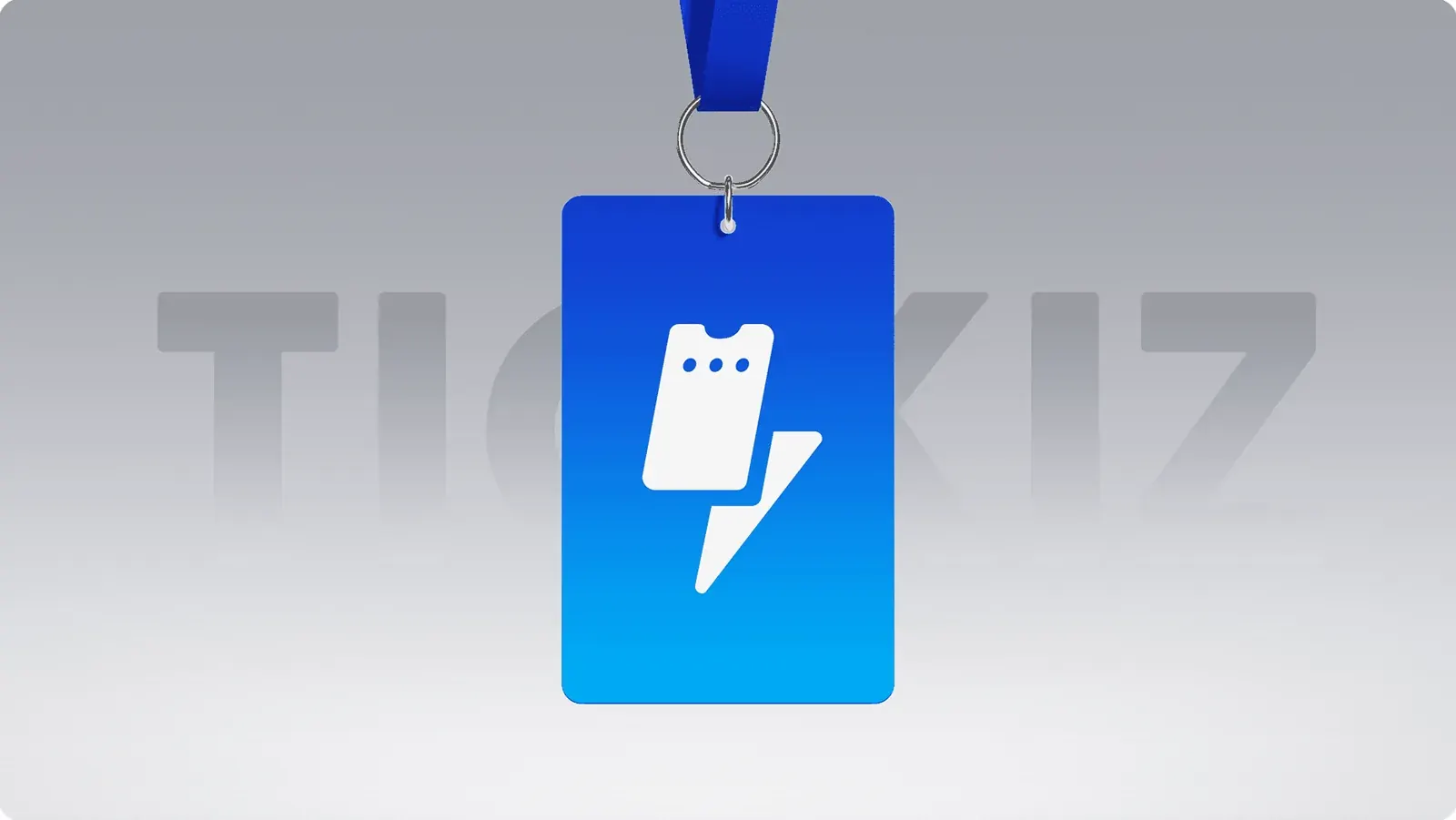 An event lanyard pass with the TICKIZ mark