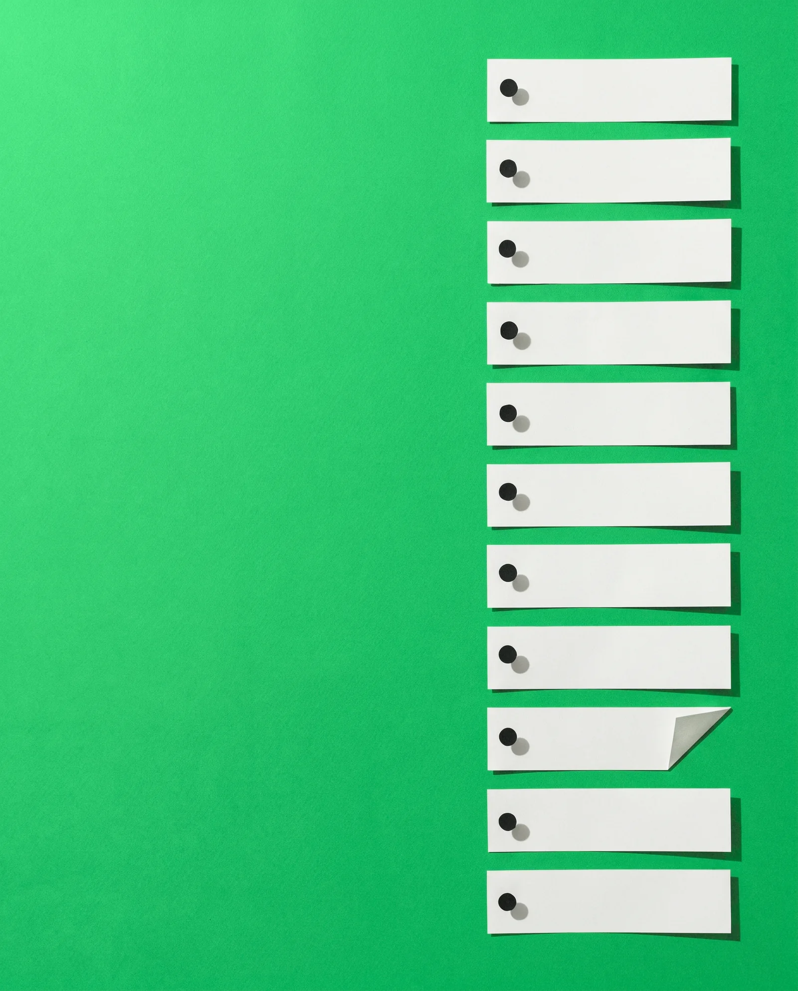 A paper day column, every appointment slot filled