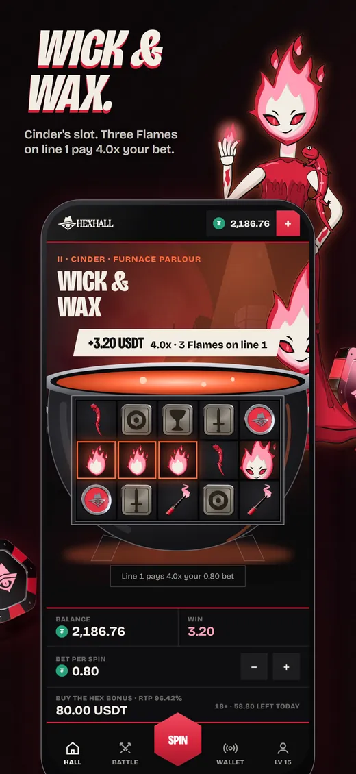 App Store screen: Play her slot