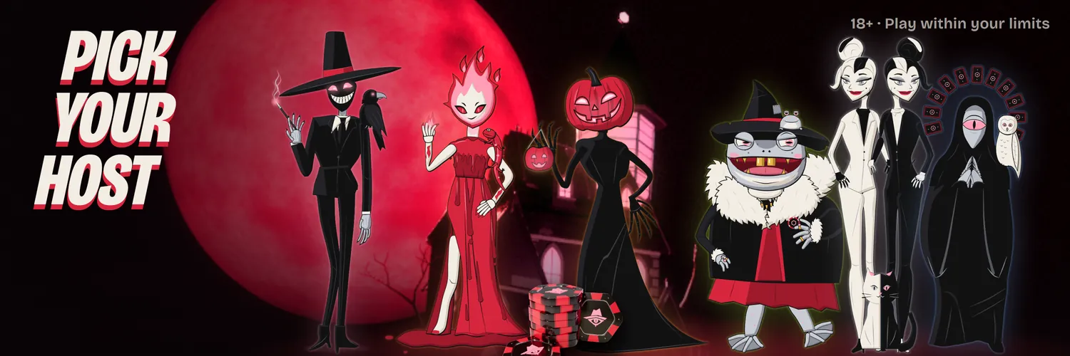 The X header: Pick your host, Vesper grinning under the blood moon