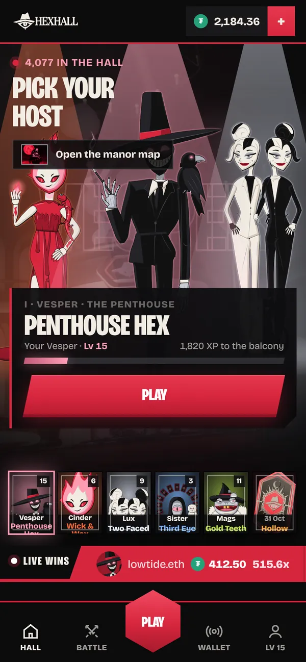 The phone lobby: Pick your host and the coven