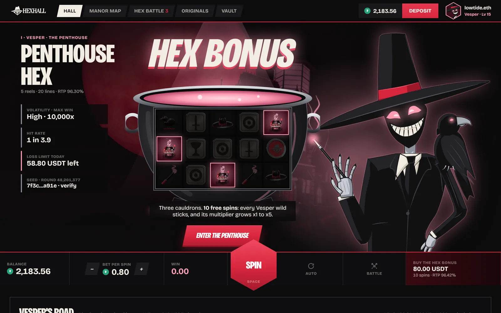 Penthouse Hex: the bonus
