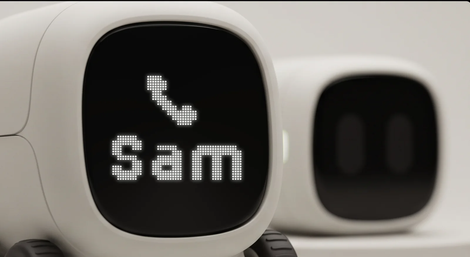 Rover's face showing an incoming call