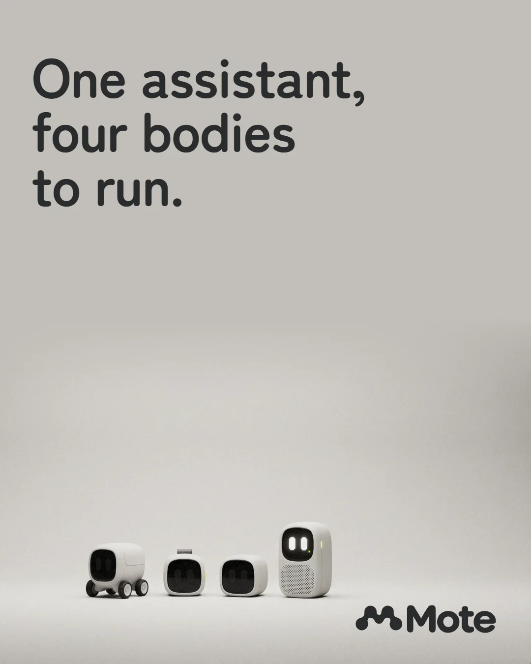 Poster: one assistant, four bodies to run