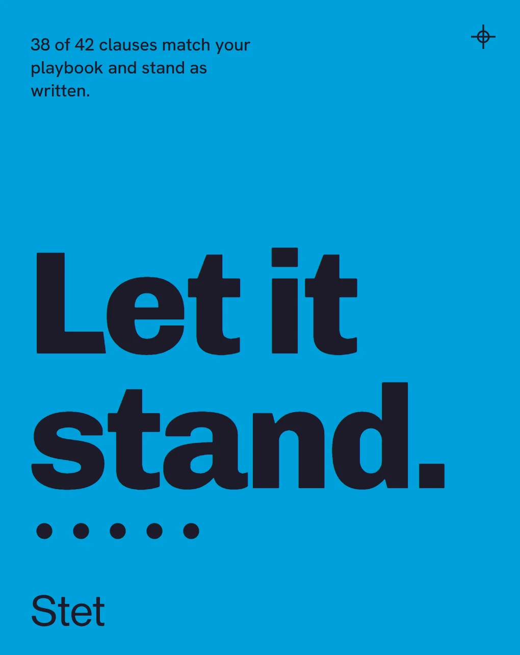 Poster: let it stand