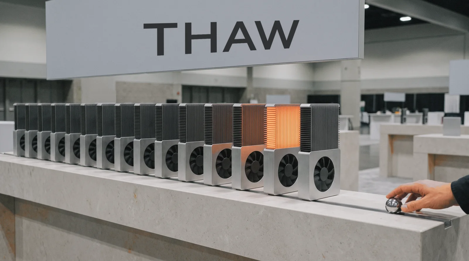 The Thaw booth at a developer conference