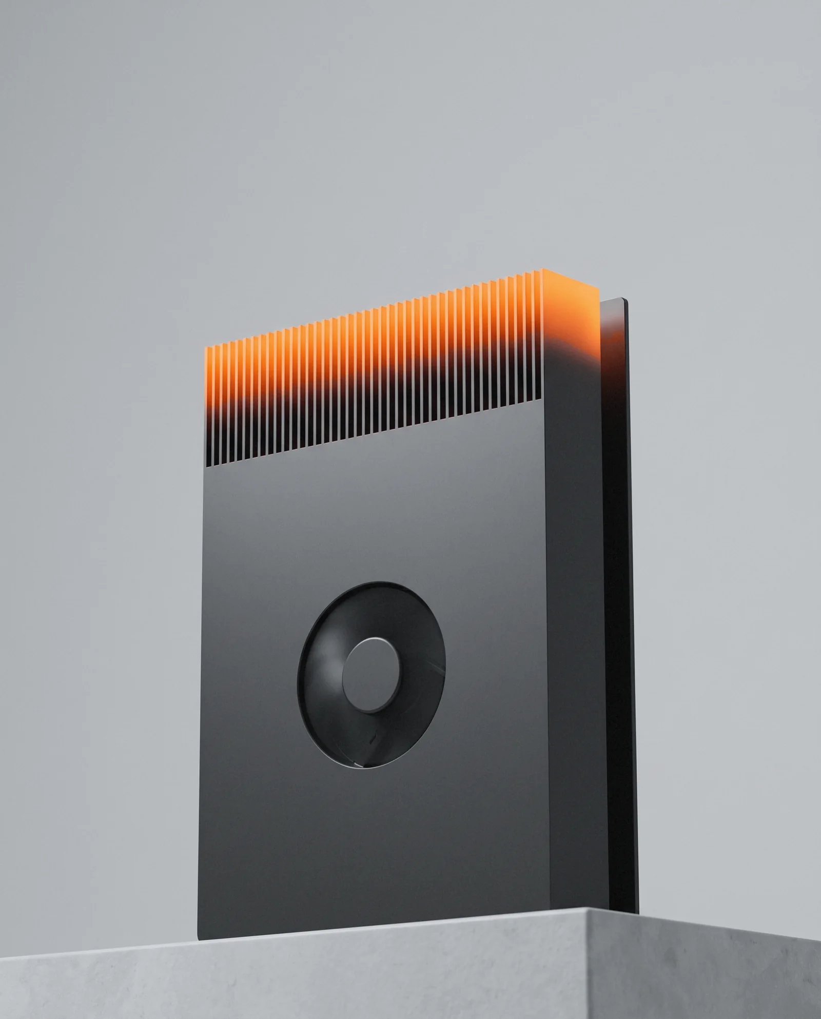 One machine running hot, glowing orange