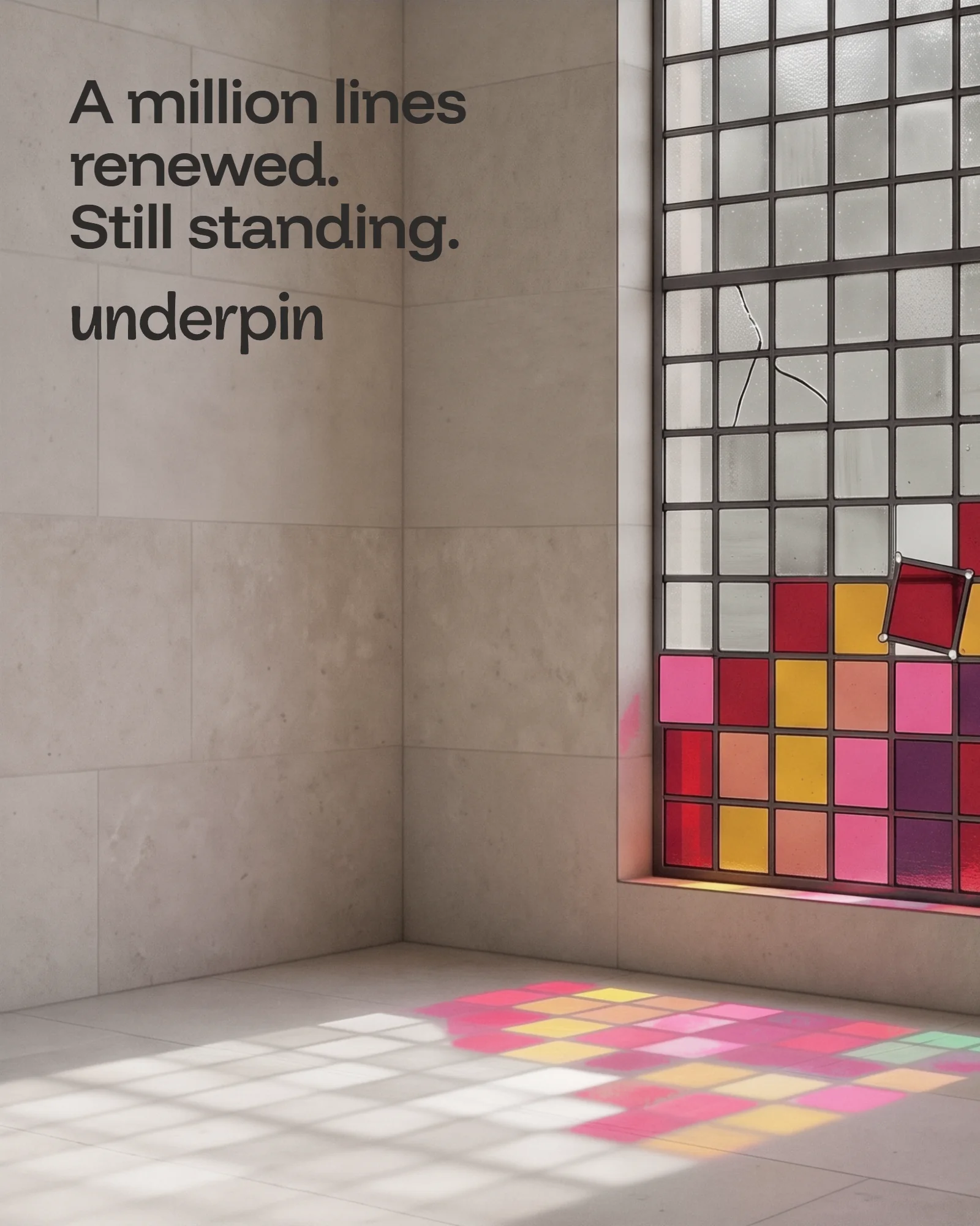Poster: a million lines renewed, still standing